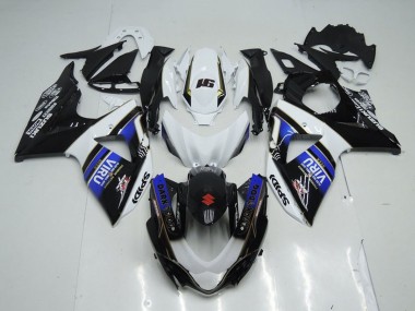 Carene Moto Suzuki GSXR 1000 2009-2016 - Bianco Blu Nero Viru