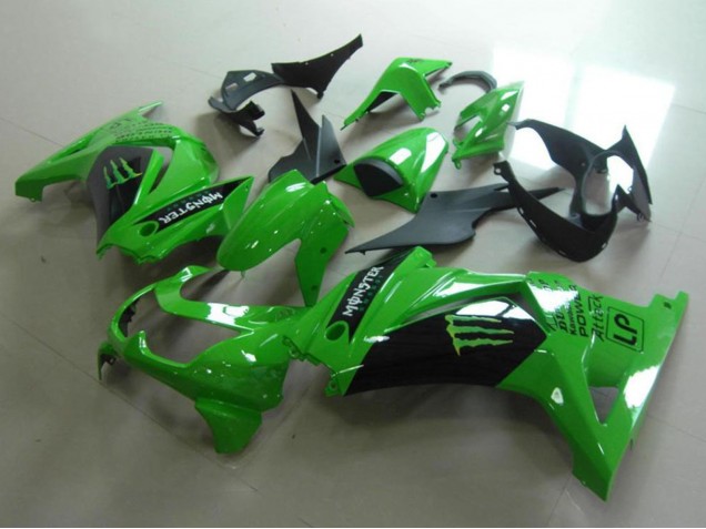 Carene Moto Kawasaki ZX250R 2008-2012 - Verde Nero Lucido Mostro