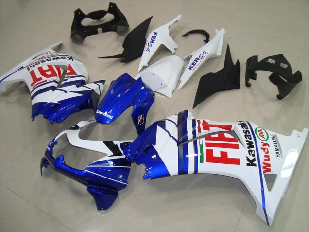 Carene Moto Kawasaki ZX250R 2008-2012 - Bianco Blu Rosso Fiat