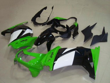 Carene Moto Kawasaki ZX250R 2008-2012 - Verde Bianco Nero Lucido