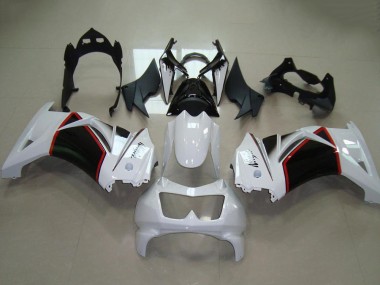 Carene Moto Kawasaki ZX250R 2008-2012 - Bianco Rosso Nero Lucido