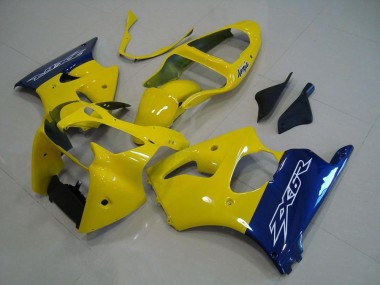 Carene Moto Kawasaki ZX6R 2000-2002 - Giallo Blu