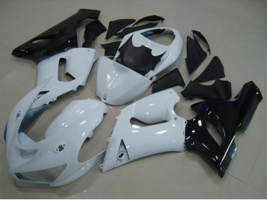 Carena Moto Kawasaki ZX6R 2005-2006 - Bianco Nero