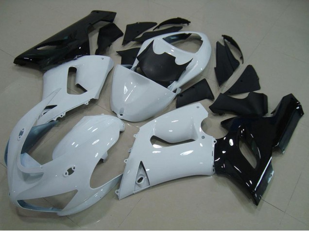 Carena Moto Kawasaki ZX6R 2005-2006 - Bianco Nero