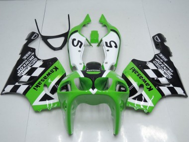 Carene Moto Kawasaki ZX7R 1996-2003 - Verde Bianco Nero 5