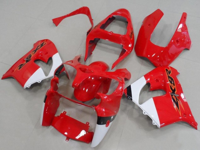 Carene Moto Kawasaki ZX9R 2000-2001 - Rosso Bianco