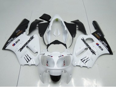 Carene Moto Kawasaki ZX12R 2000-2001 - Bianco Nero Elf Mostro