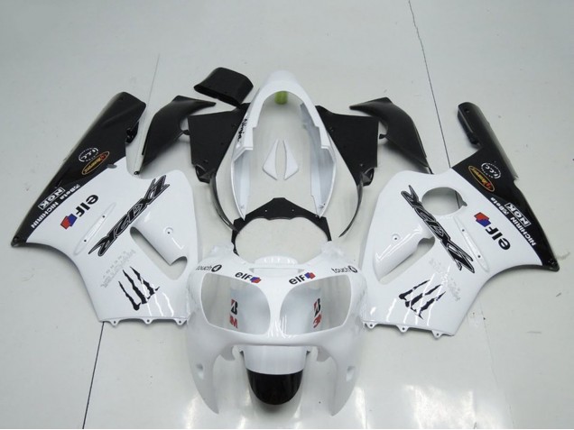 Carene Moto Kawasaki ZX12R 2000-2001 - Bianco Nero Elf Mostro