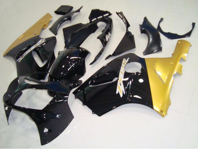 Carene Moto Kawasaki ZX12R 2000-2001 - Nero Lucido Oro