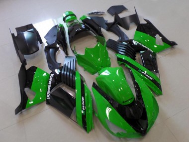 Carene Moto Kawasaki ZX14R ZZR1400 2006-2011 - Verde Nero Lucido