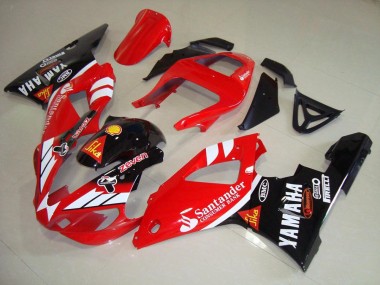 Carene Moto Yamaha YZF R1 2000-2001 - Rosso Bianco Nero Lucido Santander