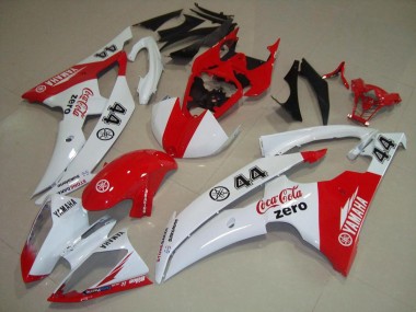 Carene Moto Yamaha YZF R6 2008-2016 - Bianco Rosso Cocacola 44