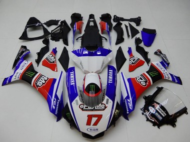 Carene Moto Yamaha YZF R1 2015-2019 - Bianco Blu Rosso Nero Verde Mostro