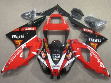 Carene Moto Yamaha YZF R1 1998-1999 - Rosso Bianco Nero Santander