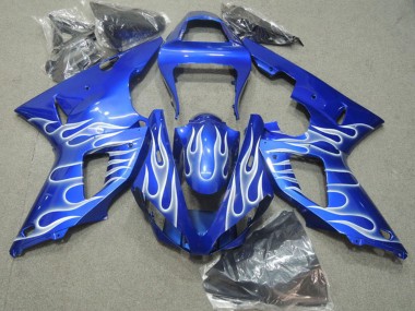 Carene Moto Yamaha YZF R1 2000-2001 - Blu Bianco Fiamma