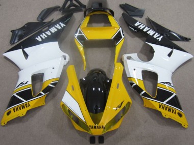 Carene Moto Yamaha YZF R1 2000-2001 - Giallo Bianco Nero
