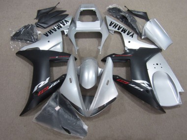 Kit Carena Moto Yamaha YZF R1 2002-2003 - Argento Nero Opaco