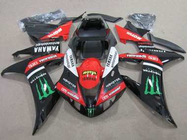 Carene Moto Yamaha YZF R1 2004-2006 - Rosso Bianco Nero Lucido Verde Motul Mostro