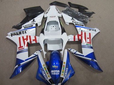 Carene Moto Yamaha YZF R1 2004-2006 - Bianco Blu Rosso Fiat Motul