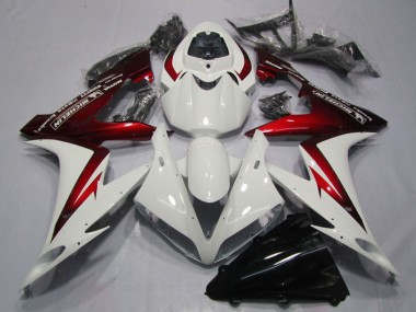 Carene Moto Yamaha YZF R1 2004-2006 - Bianco Rosso Michelin