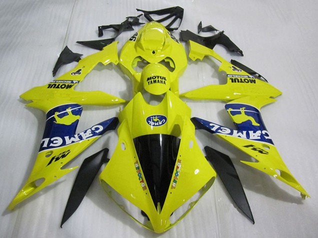 Carene Moto Yamaha YZF R1 2004-2006 - Giallo Blu Nero Bianco Cammello Motul