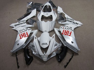 Carene Moto Yamaha YZF R1 2007-2008 - Argento Bianco Rosso Fiat