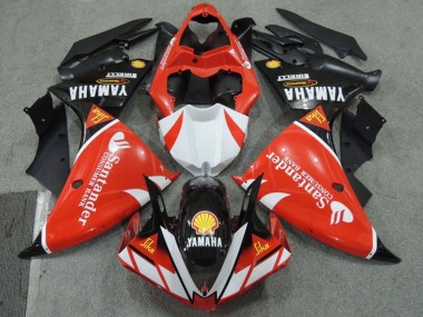 Carene Moto Yamaha YZF R1 2009-2011 - Rosso Bianco Nero Santander Rosso