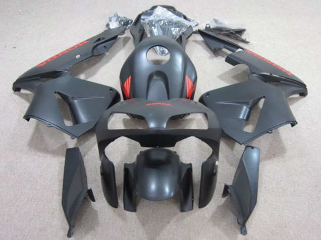 Carene Moto Honda CBR600RR 2003-2004 - Nero Opaco Rosso