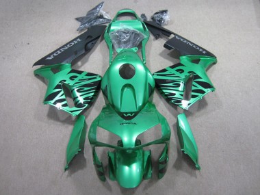 Carene Moto Honda CBR600RR 2003-2004 - Verde Nero Fiamma