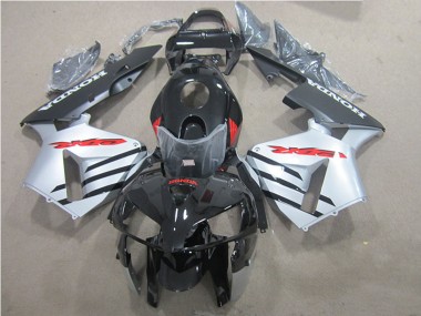 Carene Moto Honda CBR600RR 2005-2006 - Nero Lucido Argento Rosso