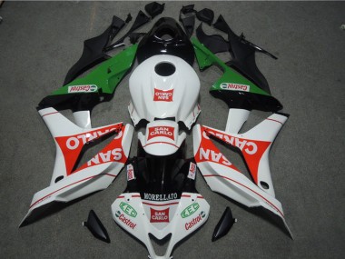 Carene Moto Honda CBR600RR 2007-2008 - Bianco Rosso Verde San Carlo