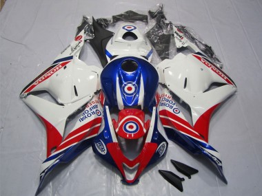 Carene Moto Honda CBR600RR 2009-2012 - Bianco Blu Rosso