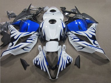 Carene Moto Honda CBR600RR 2009-2012 - Bianco Blu Fiamma