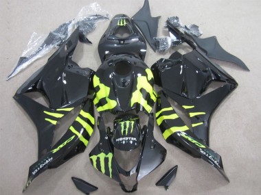 Carene Moto Honda CBR600RR 2009-2012 - Nero Lucido Giallo Mostro