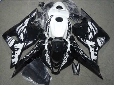 Kit Carene Moto ABS Honda CBR600RR 2009-2012 - Bianco Nero Lucido