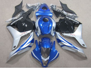 Carene Moto Honda CBR600RR 2009-2012 - Argento Blu Nero Lucido