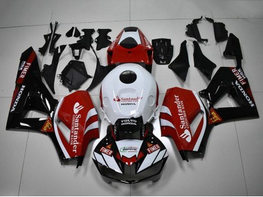 Carene Moto Honda CBR1000RR 2012-2016 - Bianco Rosso Nero Lucido Santander