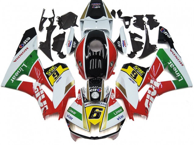 Carene Moto Honda CBR1000RR 2012-2016 - Bianco Rosso Giallo Verde Lineaar Viar 6