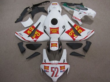 Carene Moto Honda CBR1000RR 2008-2011 - Bianco Rosso Giallo San Carlo 52