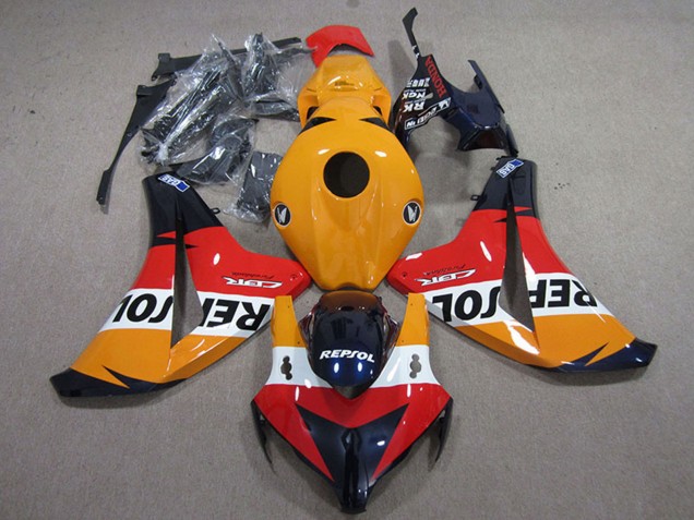 Kit Carene Moto Completo Honda CBR1000RR 2008-2011 - Arancia Bianco Rosso Nero Lucido Repsol