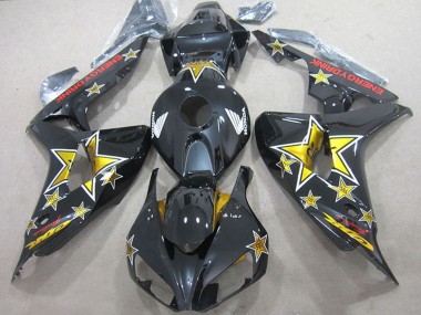 Carene Moto Honda CBR1000RR 2006-2007 - Nero Lucido Oro Stella Energy Drink