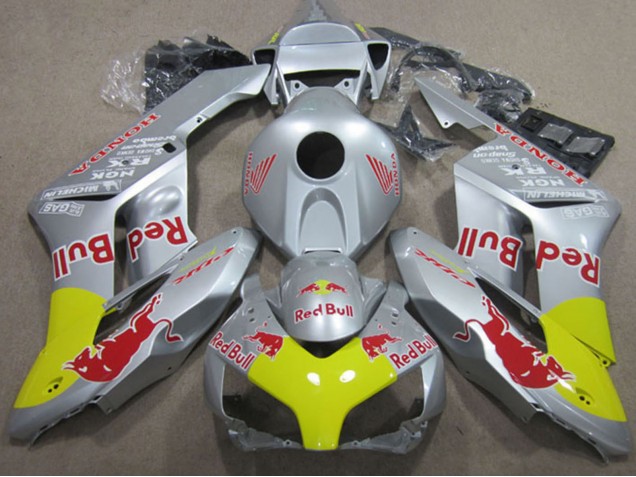 Carene Moto Honda CBR1000RR 2004-2005 - Argento Giallo Red Bull