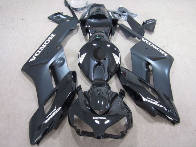 Carene Moto Honda CBR1000RR 2004-2005 - Nero Lucido Nero Opaco Bianco Decals