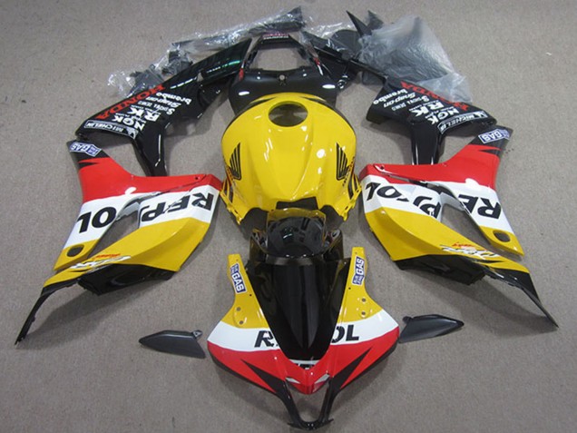 Carene Moto Honda CBR1000RR 2004-2005 - Giallo Bianco Rosso Nero Lucido Repsol