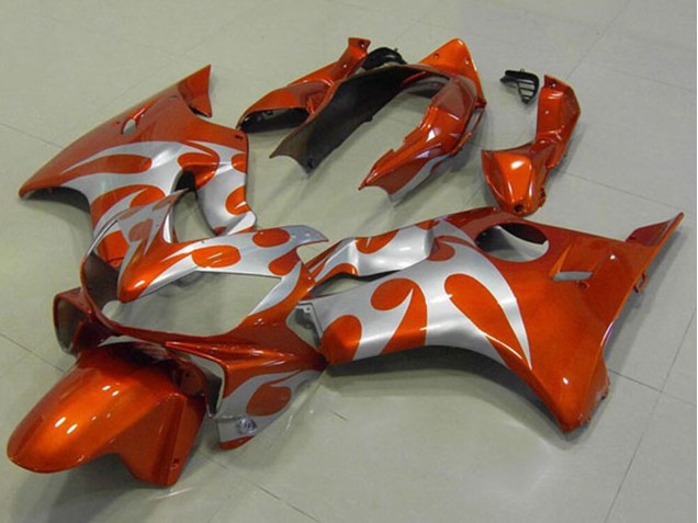 Carene Moto Honda CBR600 F4i 2004-2007 - Argento Arancia Fiamma