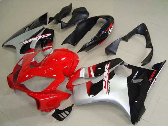 Carene Moto ABS Honda CBR600 F4i 2004-2007 - Argento Rosso Nero Lucido