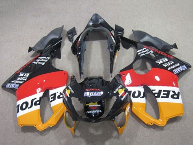 Carene Moto Honda CBR600 F4 1999-2000 - Arancia Bianco Rosso Nero Lucido Repsol