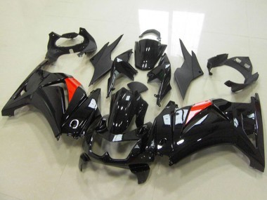 Carene Moto Kawasaki ZX250R 2008-2012 - Nero Lucido Rosso