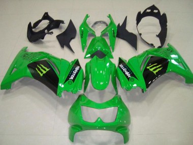 Carene Moto Kawasaki ZX250R 2008-2012 - Verde Nero Mostro