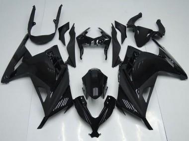 Carene Moto Kawasaki ZX300R 2013-2018 - Nero Lucido